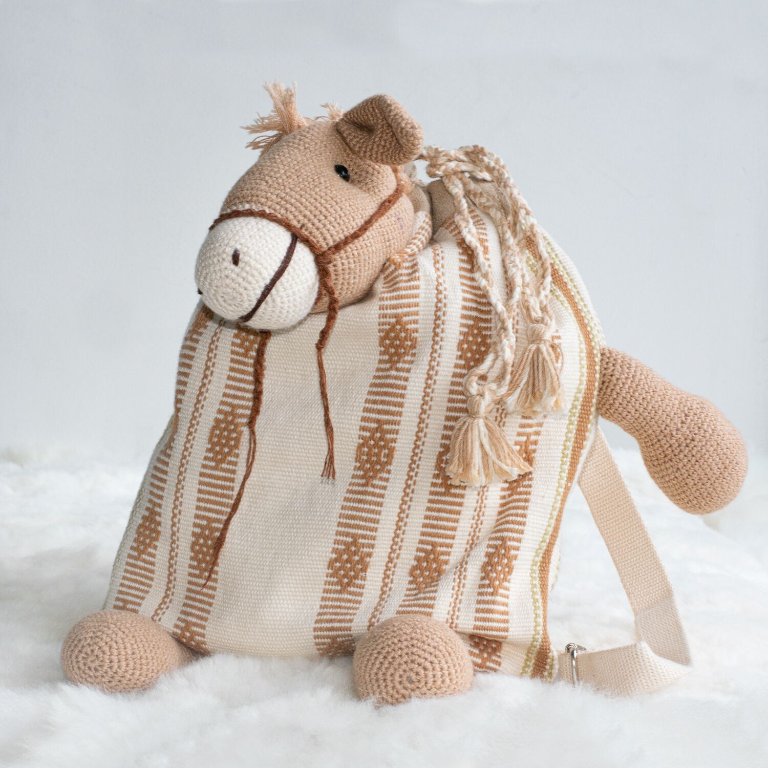 Rucksack "Herziges Rössli", gewoben